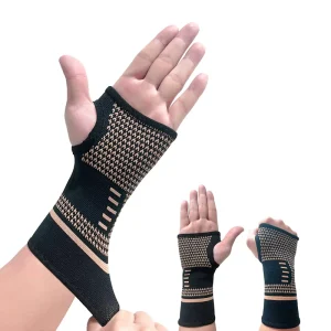 Custom Breathable Comfortable Nylon Knitted High Elastic Wrist Guard Hand Palm Protection Sports Wrist Brace