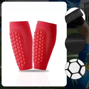 Custom Calf Protector Shin Guard Soccer Honeycomb Pad Sleeves Grip Socks Shin Pad Calf Sleeves for Men & Women