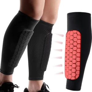 Custom Calf Protector Shin Guard Soccer Honeycomb Pad Support Support Shin Guard Pad Sleeve for Kids and Adults