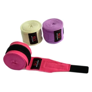 Custom Colors in Stock Kickboxing Handwraps Nylon cotton Wrist Wraps Boxing Bandages for Hand Protection