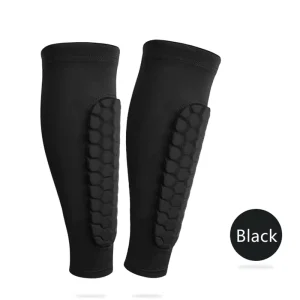 Custom Compression EVA Material Soccer Shin Guard Football Calf Protector Sleeve Pads with Discounted Price