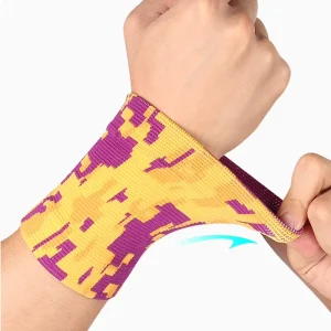 Custom Compression Wrist Support Sleeve Knitted Gym Sports Wrist Brace for Tendonitis Carpal Tunnel Pain Relief