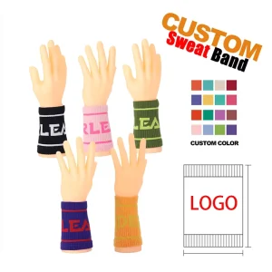 Custom Cross Fit Sweatbands Sweat Bands With Logo Cotton Nylon Sport Wrist Band Wrist Guards for Women and Men