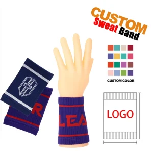 Custom Cross Fit Sweatbands Sweat Bands With logo Cotton nylon Sport Wrist Band Wrist Guards for Women and Men