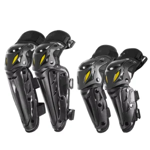 Custom Design Professional Hard Shell Motorcycle Knee Elbow Protective Gear with Foam Padding Nylon Material for Outdoor Use