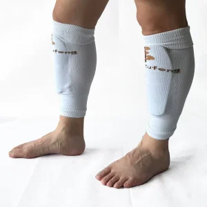 Custom Designed Long Soccer Football Leg Warmers Youth Children Compression Calf Sleeves Shin Guard Cuff Pocket Bottom Knee High