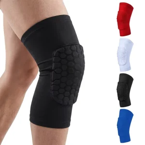 Custom EVA Honeycomb Knee Pad Sleeve Nylon Compression Knee Protector Anti Collision Basketball Volleyball Breathable Anti Slip