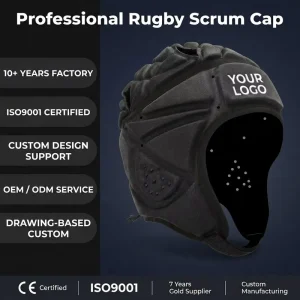 Custom EVA Scrum Cap Rugby Head Guard Shockproof Soft Protective Helmet Anti Collision Headgear for Adult Professional Players