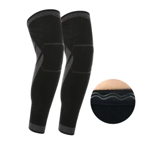 Custom Elastic Calf Thigh Protector Guard Basketball Full Leg Knee Compression Sleeve Support for Women and Men