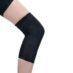 Custom Elastic Copper Infused Knee Sleeves Soft Nylon Compression Knitted Weightlifting Basketball Gear