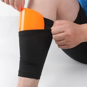 Custom Elastic Shin Guard Holder Soccer Shin Pad Pocket Socks Shin Guard Sleeve