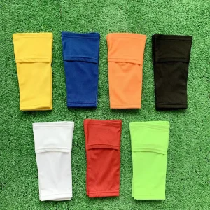 Custom Elastic Soccer Shin Guard Calf Sleeves Shin Pad Socks with Pocket Safety Elastic Calf Brace
