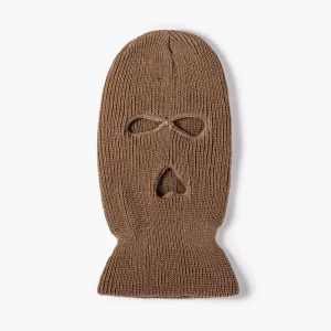Custom Fashion Knitted Tactical Breathable Balaclava Hoodie Beanie Hat Three 3 Hole Ski Mask For Men And Women