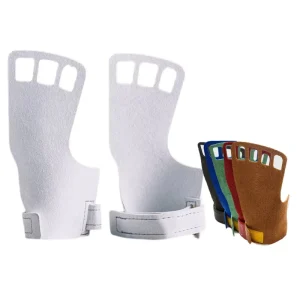 Custom Fitness Safety Hand Grips with Palm Guard Protector and Wrist Straps for Weight Lifting