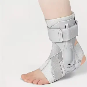 Custom Fitness Sports Gym Breathable Elastic Ankle Wrap Pad With Side Stabilizers Ankle Brace Support Straps