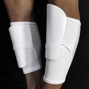 Custom Flexible Soccer Shin Guard with Knee Protection and Pocket for Adult Use