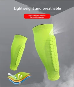 Custom Football Soccer Breathable Honeycomb Anti Collision Sports Mountain Bike Cycling Leg Protection Shin Guards Pads