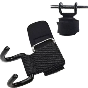 Custom Gym Weight Lifting Hooks Straps Adjustable Padded Wrist Support Metal Grip Assist for Strength Workout Deadlifts Pull Ups