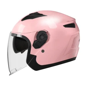 Custom Half Face Motorcycle Helmets Adults Crash Guard Head Guard Double D Closure All Seasons