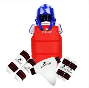 Custom Head Guard Taekwondo 5 piece Set Martial Art Training Body Protector Equipment Taekwondo Protector Set
