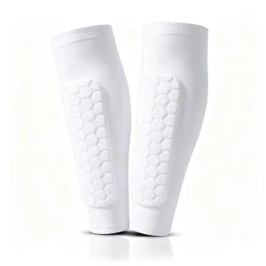 Custom Honeycomb EVA Shin Guard Sleeves Breathable Quick Dry Calf Compression Leg Protector for Soccer Basketball