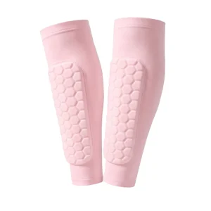 Custom Honeycomb Football Leg Strap Brace Support Pads Calf Compression Sleeve Soccer Shin Guard