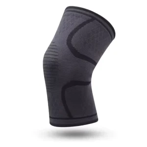 Custom Knitted Elastic Compression Breathable Knee Support Brace Sleeve Pad For Sports Running Hiking Racing With Nylon Spandex