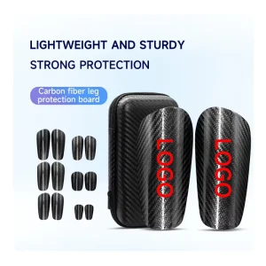 Custom LOGO Carbon Fiber Shin Guards Football Soccer Shin Guards Children’S Light Thin Insert Mini Soccer Shin Guards