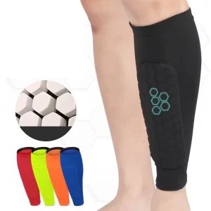Custom Leg Calf Sleeves Football Soccer Shin Pads Honeycomb Sleeve Shin Guards for Protection