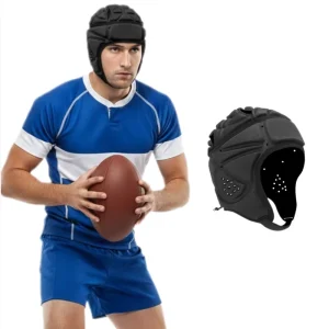 Custom Lightweight EVA Softshell Football Rugby Helmet for Sports Player