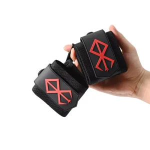 Custom Logo Anime Berserk Adjustable Wristband Training Workout Weight Lifting Gym Support Weightlifting Wrist Wraps