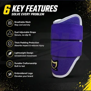 Custom Logo Baseball Elbow Guard Adjustable Youth Adult Softball Protector Breathable Mesh Impact Resistant Gear