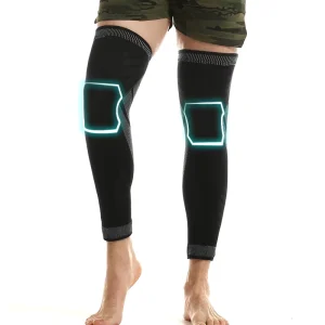 Custom Logo Breathable 3D Knitted Nylon Compression Fitness Knee Support Gym Sports Knee Sleeve for Running Spring Protection