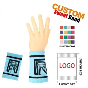 Custom Logo Cotton Wrist Sweatband Fitness Safety Accessories Hand Guard Customized Sweatband Wrist Brace