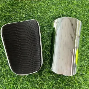 Custom Logo Electroplated Durable Workout Sport Soccer Shinguard with Breathable EVA Foam Football Training Game Shin Pads