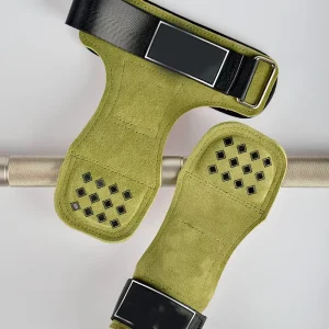 Custom Logo Fitness Leather Padded Deadlifts Weight Power Palm Hand Protector Wrist Wrap Strap Lifting Gym Gloves Grips