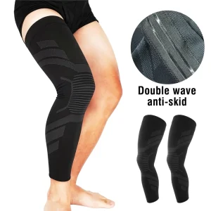 Custom Logo Full Leg Compression Sports Knee Joint Brace Compression Leg Sleeve for Leg Pain Relief Muscle Recovery