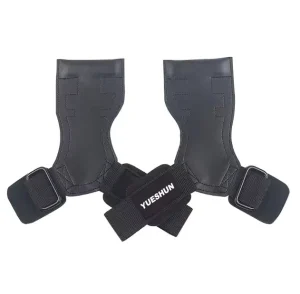 Custom Logo Gym Hand Grips and Lifting Straps with Gel Palm Pad