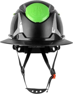 Custom Logo HDPE ANSI Z89.1 Industrial New Style Full Brim Adjustable Forestry and Work 6 Point Safety Helmet