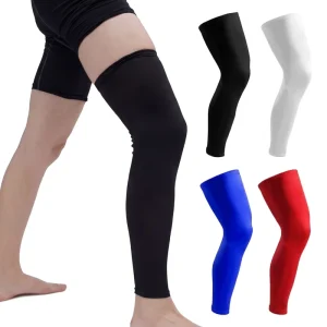Custom Logo High Elastic Compression Leg Sleeve Sports Knee Support Anti Slip Quick Dry Basketball Football Cycling