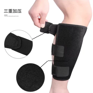Custom Logo High Quality Adjustable Shin Guard Compression Calf Wrap Neoprene Calf Support
