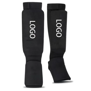 Custom Logo Kickboxing Shin Guards Shin Guard MMA Shin Guards Muay Thai for Instep Foam Protection Leg Foot Protector