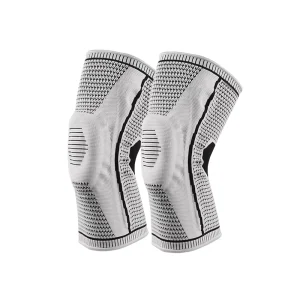 Custom Logo Lightweight Breathable Flexible 3D Knitted Knee Brace Elastic Compression Support Knee Sleeve for Men