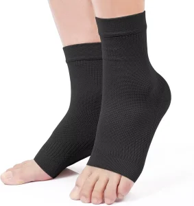 Custom Logo Medical Ankle Compression Sleeves Support 20-30mmhg Sports Ankle Brace Open Toe Compression Socks for Men Women