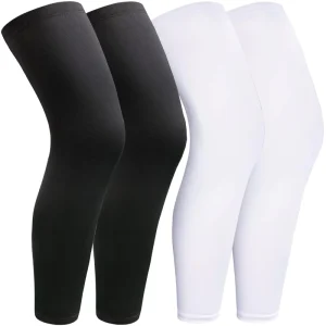 Custom Logo Men Women Anti-slip Training Leg Sleeve Full Leg Compression Sleeve For Running Soccer Basketball