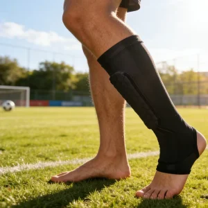Custom Logo New Soft Soccer Shin Guard Honeycomb Anti-Collision EVA Compression Sleeve Adjustable Elasticity Breathable