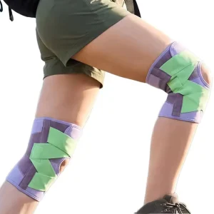 Custom Logo Open Patella Knee Brace Cross Straps Adjustable Breathable Knee Sleeve Pads