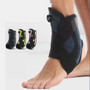 Custom Logo Orthopedic Ankle Support Brace Adjustable Compression Wrap for Ligament Injury Recovery