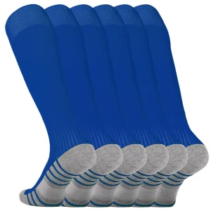 Custom Logo Professional Athletic Crew Socks Stretchy Breathable Moisture Wicking Running Training Sports Soccer Grip Socks
