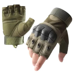 Custom Logo Professional Sports Gloves Full Finger Half Anti Slip Hiking Fitness Protective Outdoor Gear for Adults
